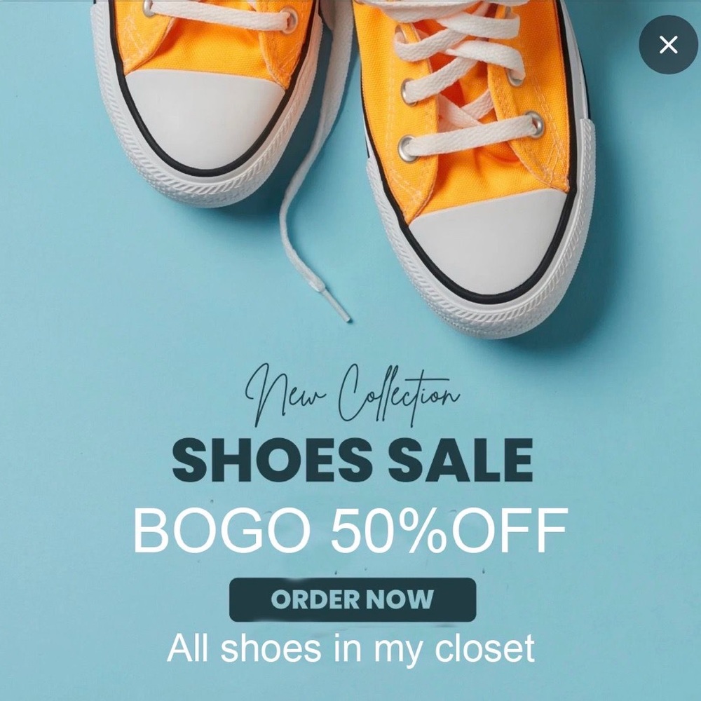 Converse shoes/sneakers sale buy on get one 50% off
